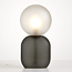Juno Frosted Glass Table Lamp Grey