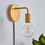 Branch 1lt Wall Matt Amber Yellow Plug in