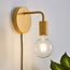 Branch 1lt Wall Matt Amber Yellow Plug in