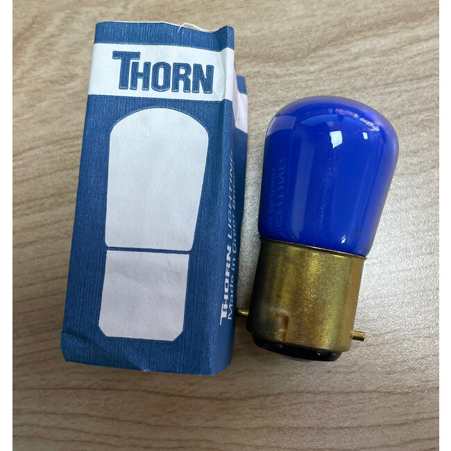 Poole Lighting Thorn EMI B22 15W Blue Pygmy