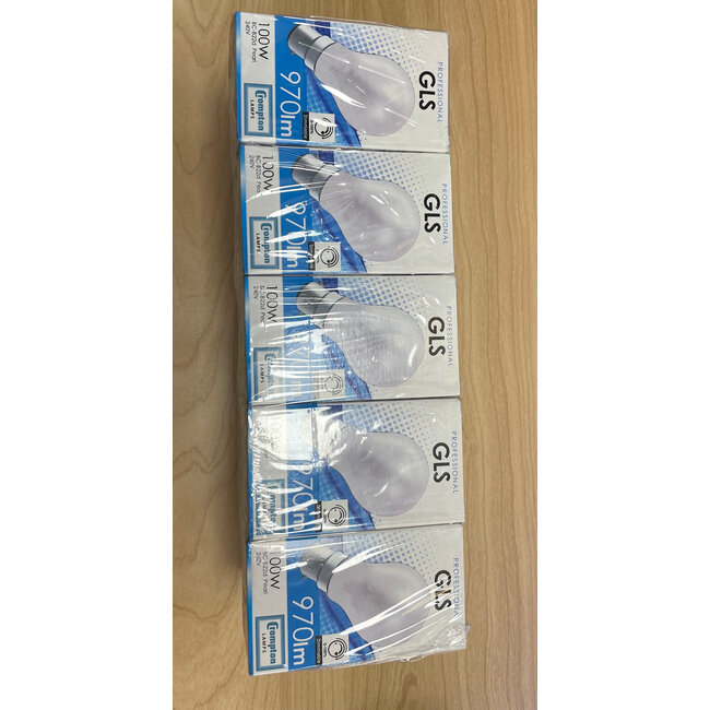 Poole Lighting Crompton PRO GLS 100W 970LM B22 Pack of 10