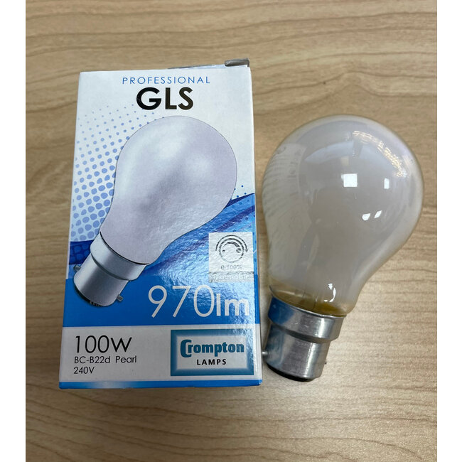 Poole Lighting Crompton PRO GLS 100W 970LM B22 Pack of 10