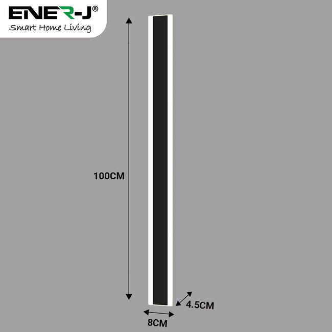 Ener-J 24W Outdoor Acrylic Wall Lights CCT Switchable & Dimmable with Remote 100cms IP65