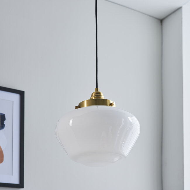 Camberley pendant - Brass/Opal - Factory Second