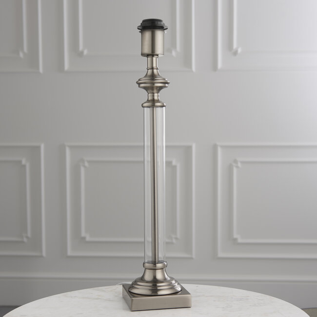 Avery Table Base Antique Silver