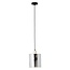 Brilliant Weald 1lt Pendant E27 black/smoke/wood