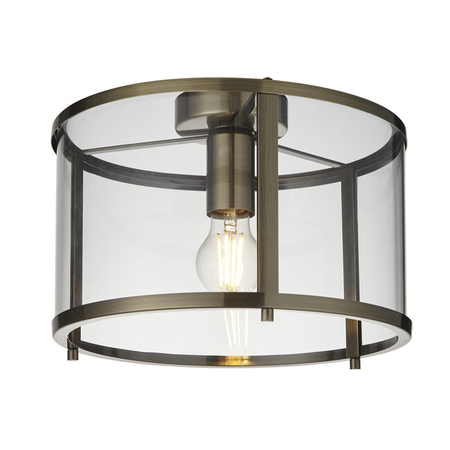 Hopton Flush - Ant Brass