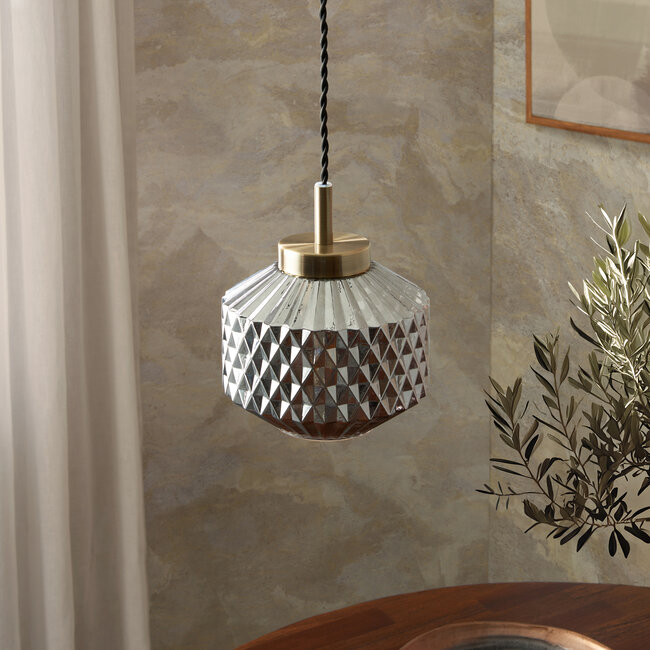 Sutton 1 Light Pendant Ceiling Fitting Smoke