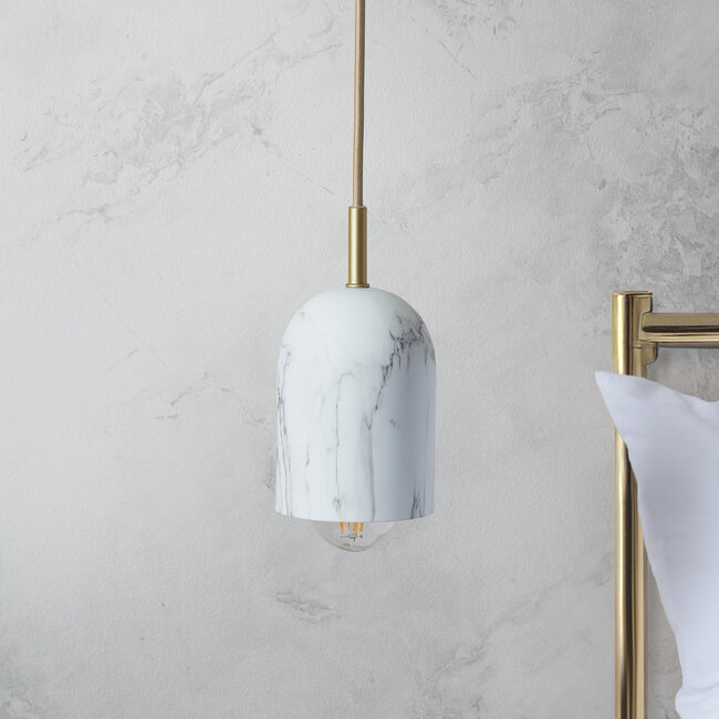 Marabella 1 Light Pendant Ceiling Fitting Marble