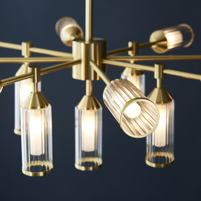 Tour 13lt Pendant - Satin Brass