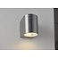 Doron 1lt wall IP44 35W - brushed alloy