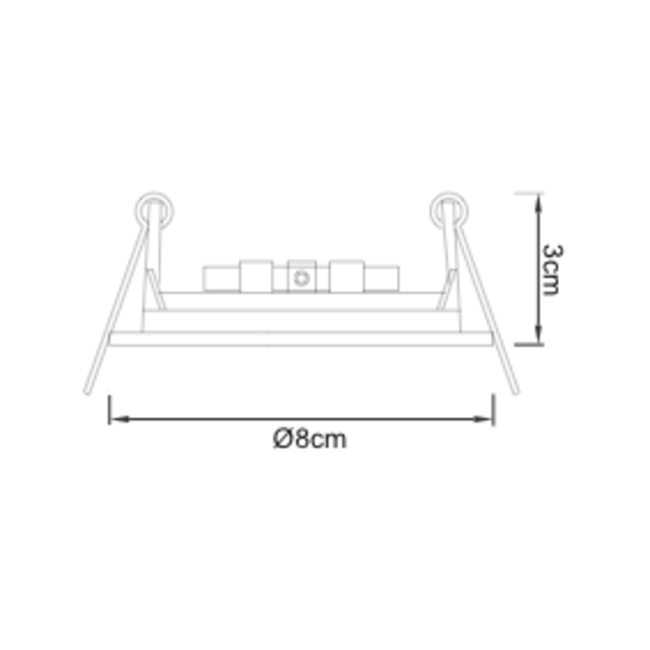 Cast Fixed  Recessed - Gloss White