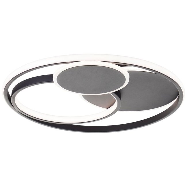 Brilliant Runda LED  50W  5200lm  CCT  Wall & Ceiling Lights Matt Black