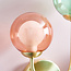 Angelica 2lt Plug in Wall Brushed Brass Multi Glass