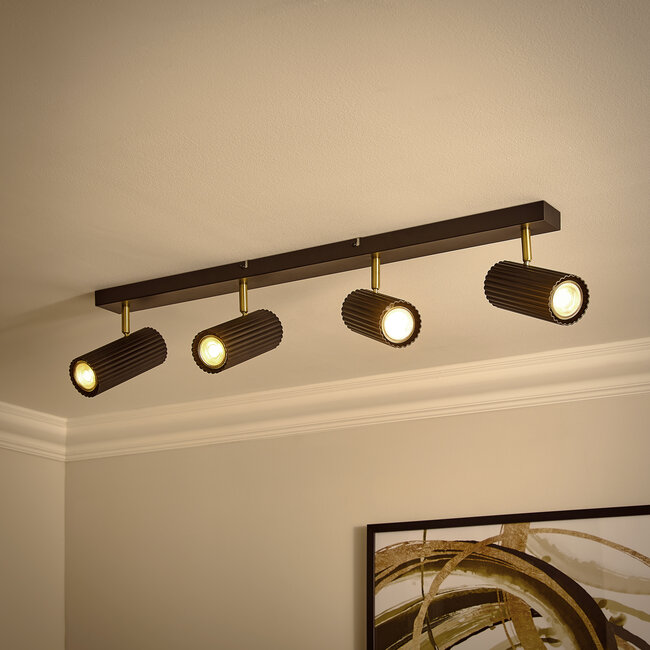 Tuba  4lt Spotlight Matt Black & Satin Gold