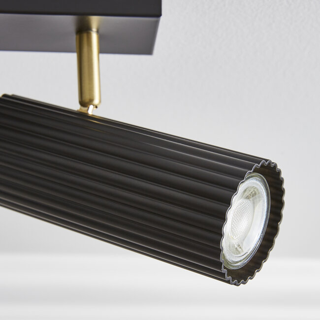 Tuba  4lt Spotlight Matt Black & Satin Gold