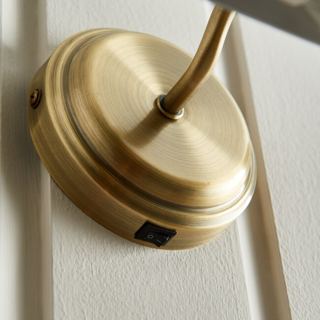 1lt Picture Light Antique Brass