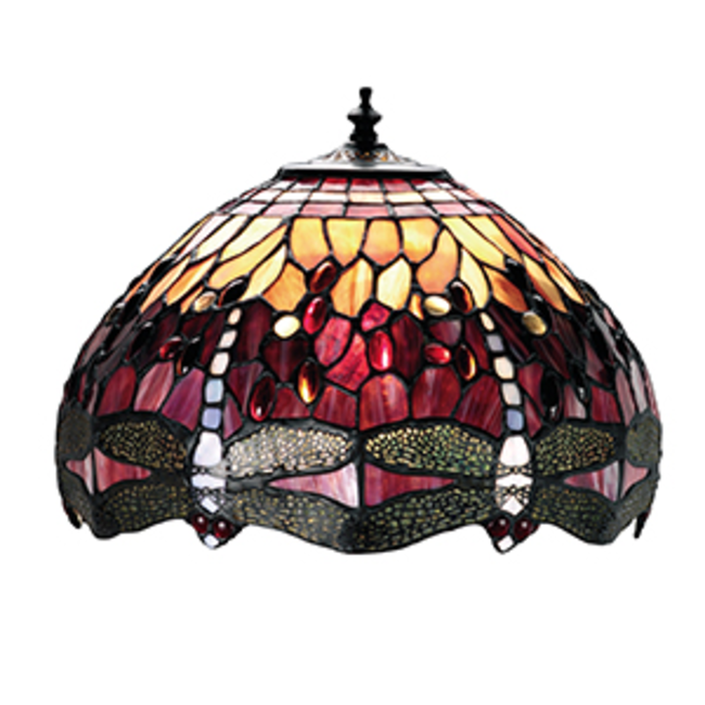 Dragonfly Red 30cm Tiffany Shade