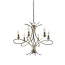 Penn Brushed Brass 6 Light Chandelier