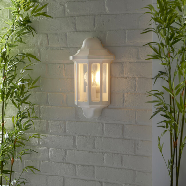 LAP half lantern wall light White