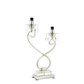 Oksana Nickel Double Table Lamp