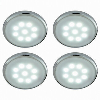 LAP LED Disk Downlights Kit White 4pk