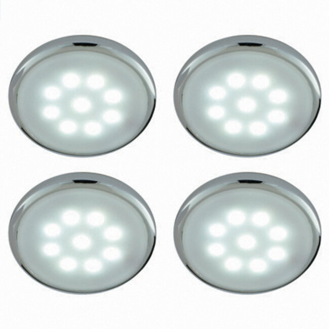 LAP LED Disk Downlights Kit White 4pk