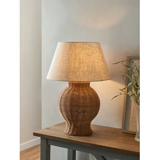 Rattan Bottle Table Lamp