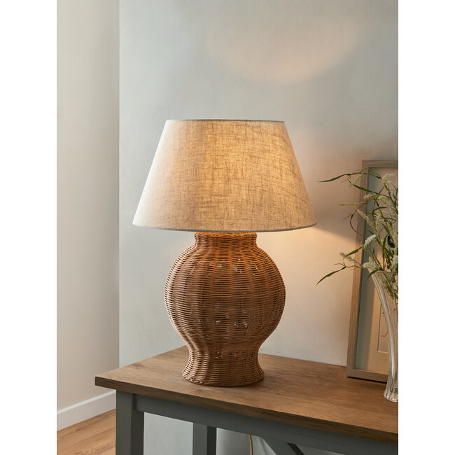 Rattan Bottle Table Lamp