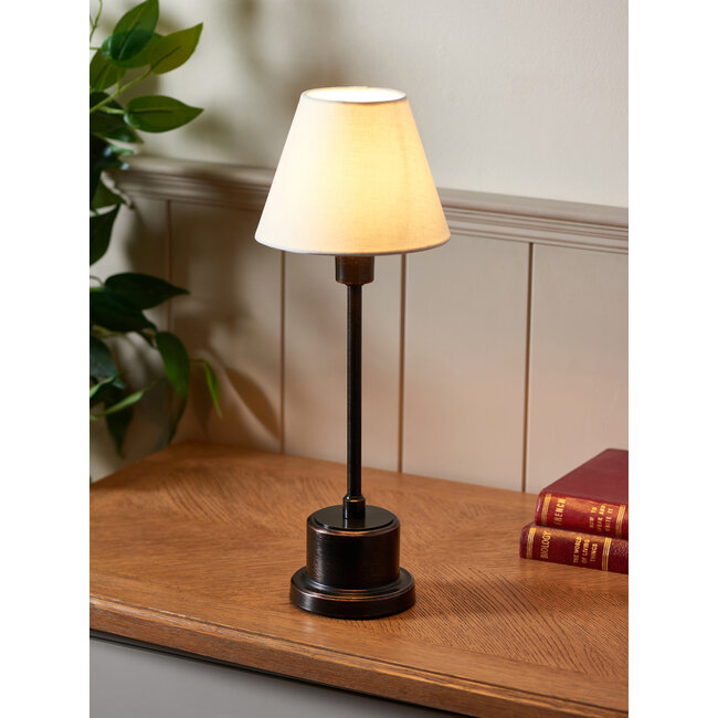 Battery Operated  Table Lamp, Bronze