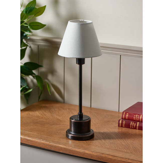 Battery Operated  Table Lamp, Bronze