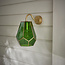 Hartfell 1lt Wall Satin Gold Green Tint Glass