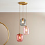 Cander 3lt Pendant Satin Gold Multi
