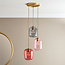 Cander 3lt Pendant Satin Gold Multi