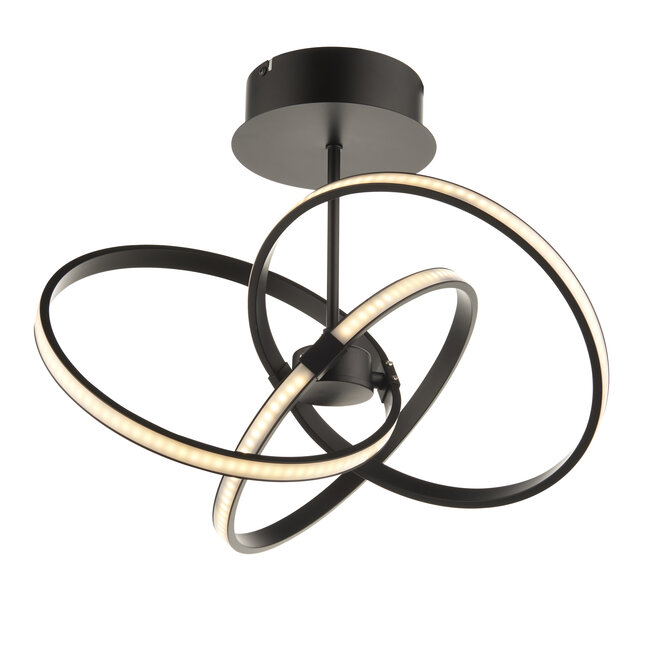 Endor 3lt Semi Flush Matt Black