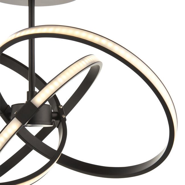 Endor 3lt Semi Flush Matt Black