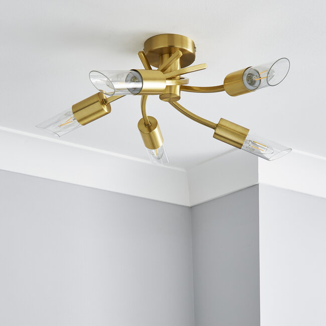 Corvus 5lt Semi Flush Gold