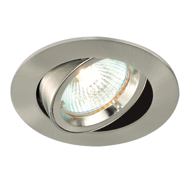 Cast Tilt 50W Recessed - Satin Nickel