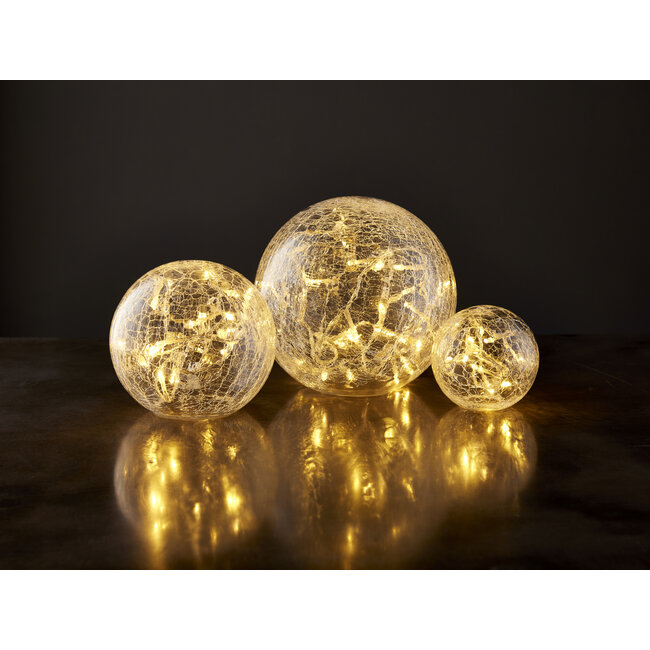 Gallery Direct Crackle Balls 3lt Clear