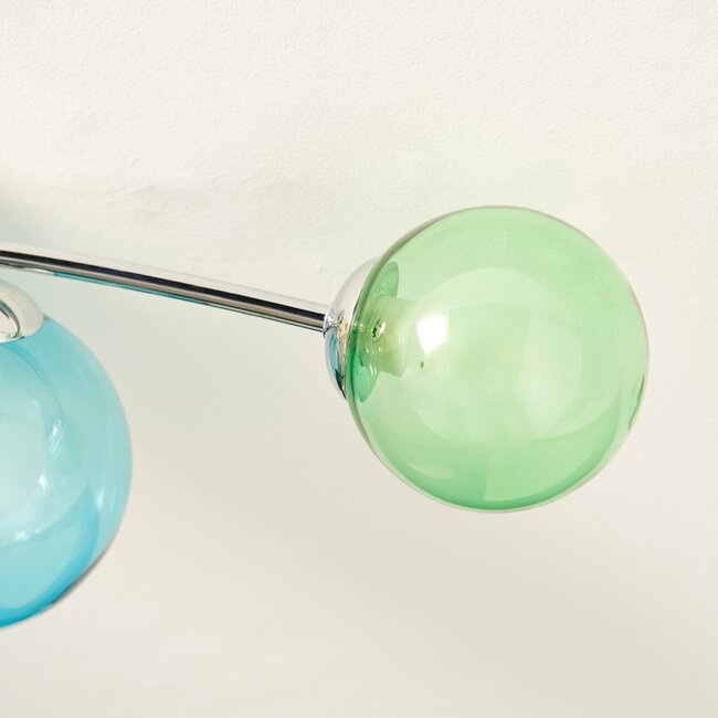 Eliza 4lt Semi FLush Aqua /Green