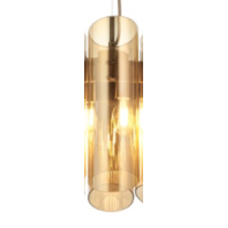 Viscount - Cognac Lustre Ceiling, Floor & Wall Glass