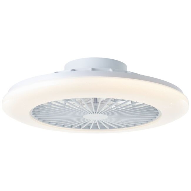 Brilliant Salerno LED Ceiling Fan Light 49CM White RGB CCT