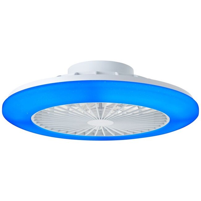 Brilliant Salerno LED Ceiling Fan Light 49CM White RGB CCT