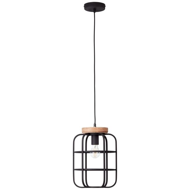 Brilliant Gwen 1lt Pendant E27 Wood