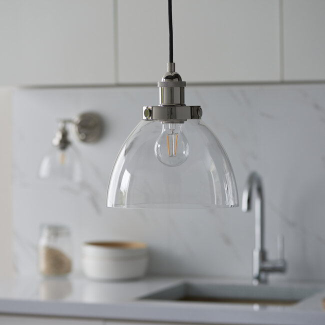 Nash 1lt Pendant Bright Nickel