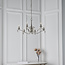 Columbia Nickel 6 Light Chandelier EXC Glass Shade