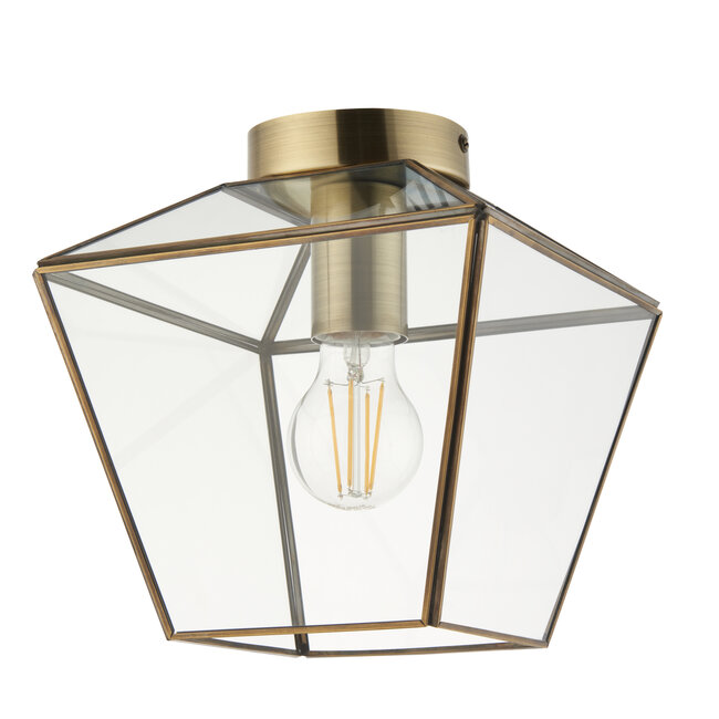 Amsterdam 1lt Flush E27 Brass