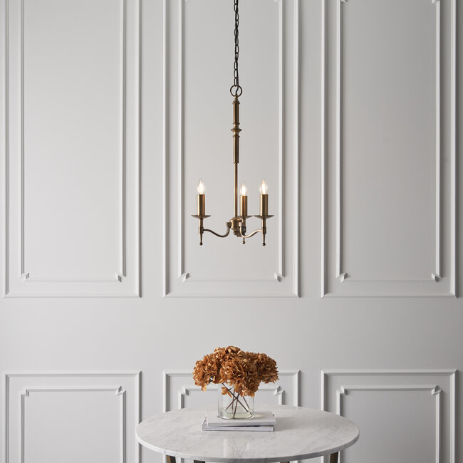 Stanford Ant Brass Georgetown Pendant EXC shade