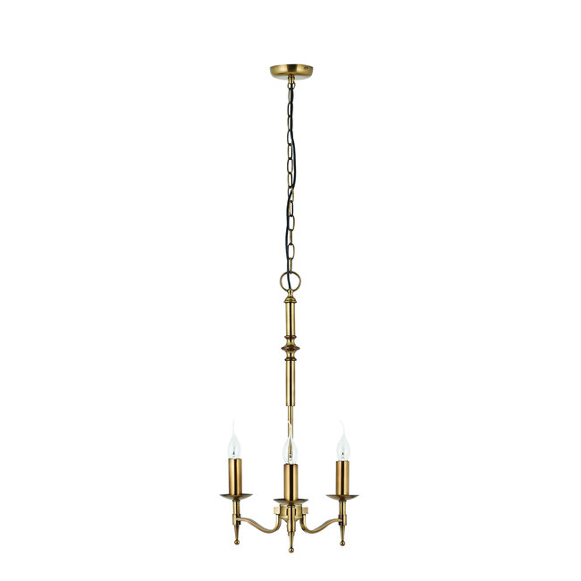 Stanford Ant Brass Georgetown Pendant EXC shade