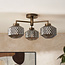 Sutton 3 Light Semi Flush Ceiling Fitting
